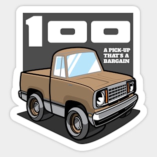 Light Tan - D-100 (1978 - White-Based) Sticker